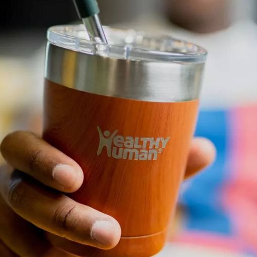 Εικόνα της Ποτήρι Θερμός Healthy Human 354ml Natural Wood