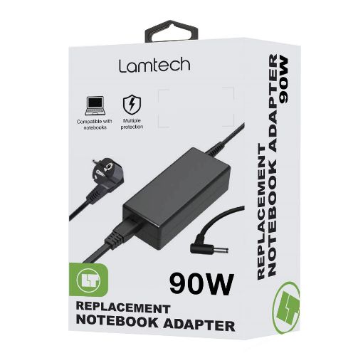 Εικόνα της Τροφοδοτικό Laptop Lamtech Συμβατό με HP 90W (Χωρίς Καλώδιο) LAM201156