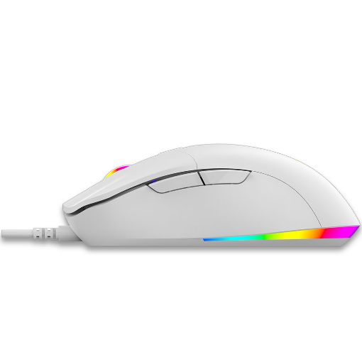 Εικόνα της Ποντίκι LGP White Moon RGB Gaming White LGP022193