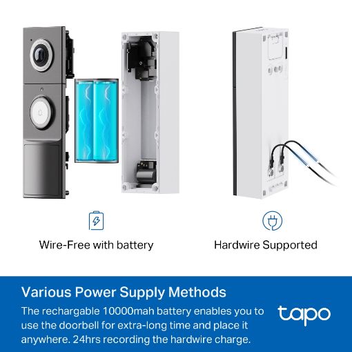 Εικόνα της Video Doorbell TP-Link Tapo D235 2K