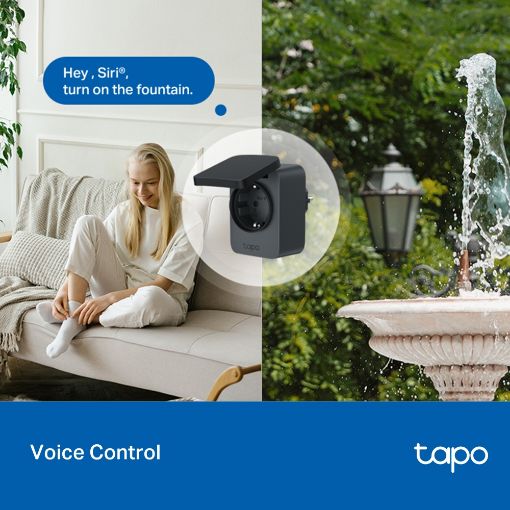 Εικόνα της Smart Plug TP-Link P410M Outdoor WiFi Black