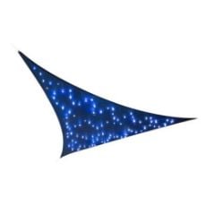 Εικόνα της Πανί Σκίασης Perel Τρίγωνο με 100 LED 3.6 x 3.6 x 3.6 m Blue GSS36MLEDSKY
