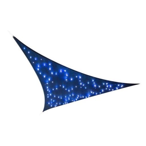 Εικόνα της Πανί Σκίασης Perel Τρίγωνο με 100 LED 3.6 x 3.6 x 3.6 m Blue GSS36MLEDSKY