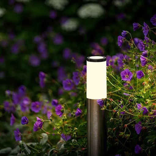 Εικόνα της Φωτιστικό Κολωνάκι Garden Lights Silia 12V IP44 3000-6000K 1W Silver Gray 4139601