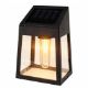 Εικόνα της Ηλιακό Επιτοίχιο Φωτιστικό Progarden Warm White 9x6.5x13 cm Black DX9954030