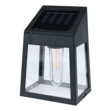 Εικόνα της Ηλιακό Επιτοίχιο Φωτιστικό Progarden Warm White 9x6.5x13 cm Black DX9954030
