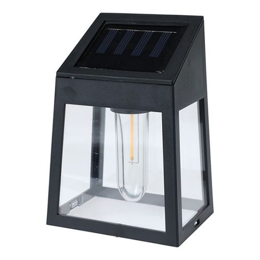 Εικόνα της Ηλιακό Επιτοίχιο Φωτιστικό Progarden Warm White 9x6.5x13 cm Black DX9954030