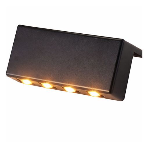 Εικόνα της Ηλιακό Επιτοίχιο Φωτιστικό Progarden Warm White 12x45x6 cm 2τμχ Black DX9954090