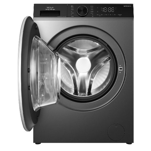 Εικόνα της Πλυντήριο Ρούχων Tesla WF91480TSGR 9Kg 1400 Στροφών Black/Silver