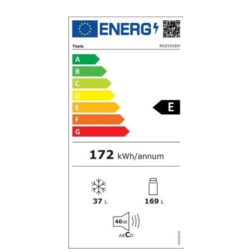 Εικόνα της Ψυγείο Δίπορτο Tesla RD2101HSE 206lt Inox