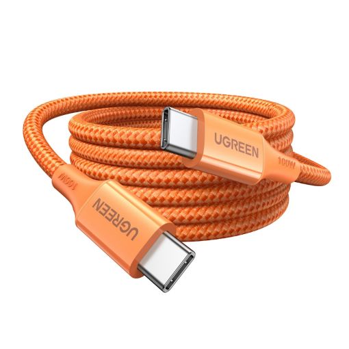 Εικόνα της Καλώδιο Ugreen L502 USB-C to USB-C PD 100W 1m Orange 95493