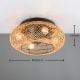 Εικόνα της Ανεμιστήρας Οροφής Trio Lighting Lillesand 50cm με Φωτισμό E27 & Τηλεχειριστήριο Brown R67302126
