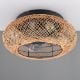Εικόνα της Ανεμιστήρας Οροφής Trio Lighting Lillesand 50cm με Φωτισμό E27 & Τηλεχειριστήριο Brown R67302126