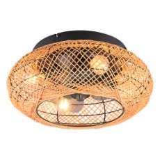 Εικόνα της Ανεμιστήρας Οροφής Trio Lighting Lillesand 50cm με Φωτισμό E27 & Τηλεχειριστήριο Brown R67302126