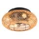 Εικόνα της Ανεμιστήρας Οροφής Trio Lighting Lillesand 50cm με Φωτισμό E27 & Τηλεχειριστήριο Brown R67302126