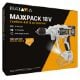 Εικόνα της Δραπανοκατσάβιδο Μπαταρίας Batavia Maxxpack Twindrill 18V με Μπαταρία 2Ah και Φορτιστή 2.4Ah White/Black 7064057