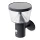 Εικόνα της Ηλιακό Επιτοίχιο Φωτιστικό Lumineo Badalona Warm White με Αισθητήρα Κίνησης & Σκότους Black 895203