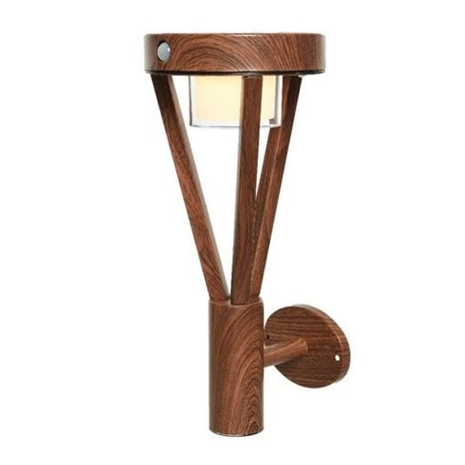 Εικόνα της Ηλιακό Επιτοίχιο Φωτιστικό Lumineo Warm White με Αισθητήρα Κίνησης & Σκότους Brown 897673