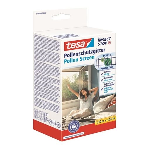 Εικόνα της Σίτα Παραθύρου Tesa Insect Stop με Προστασία από Γύρη 120x240cm Σταθερή Ανθρακί 55297-00000-00