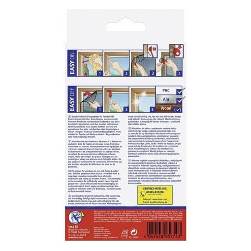 Εικόνα της Σίτα Παραθύρου Tesa Comfort Insect Stop 170x180cm Σταθερή Λευκή 55914-00020-00