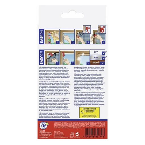 Εικόνα της Σίτα Παραθύρου Tesa Comfort Insect Stop 170x180cm Σταθερή Μαύρη 55914-00021-00