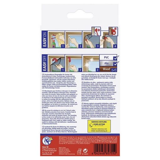 Εικόνα της Σίτα Παραθύρου Tesa Comfort Insect Stop 130x150cm Σταθερή Μαύρη 55388-00021-00