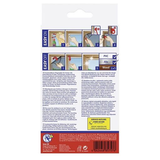Εικόνα της Σίτα Παραθύρου Tesa Comfort Insect Stop 130x130cm Σταθερή Μαύρη 55396-00021-00