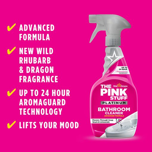 Εικόνα της Καθαριστικό Spray Μπάνιου The Pink Stuff Platinum 750ml