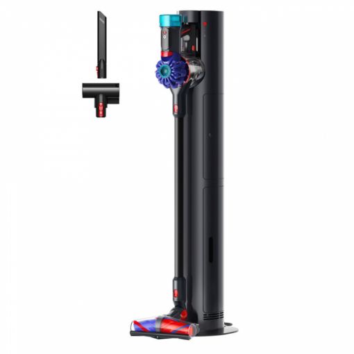 Εικόνα της Επαναφορτιζόμενη Σκούπα Stick Dyson V10 Konical + Auto-empty Dok Vinca/Black 594030-01