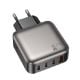 Εικόνα της Φορτιστής Lamtech GaN 3x USB-C & USB-A PD/QC3.0 67W Grey LAM980428