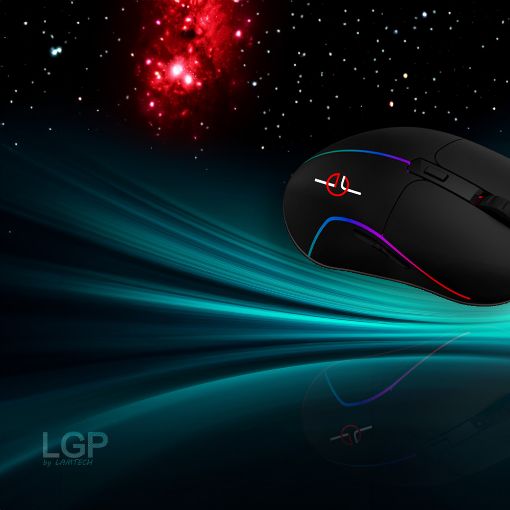 Εικόνα της Ποντίκι LGP Uranus RGB Gaming Black LGP021738