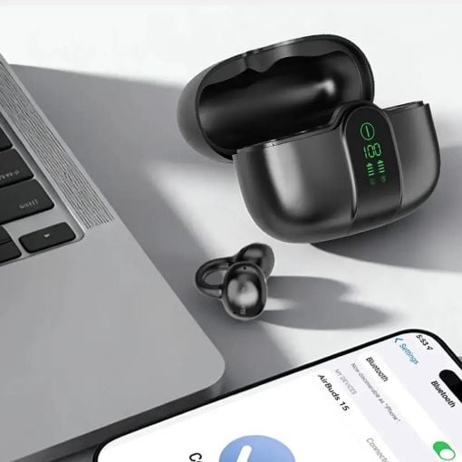 Εικόνα της Earbuds Blackview AirBuds 15 Bluetooth with LCD Screen Shadow Black