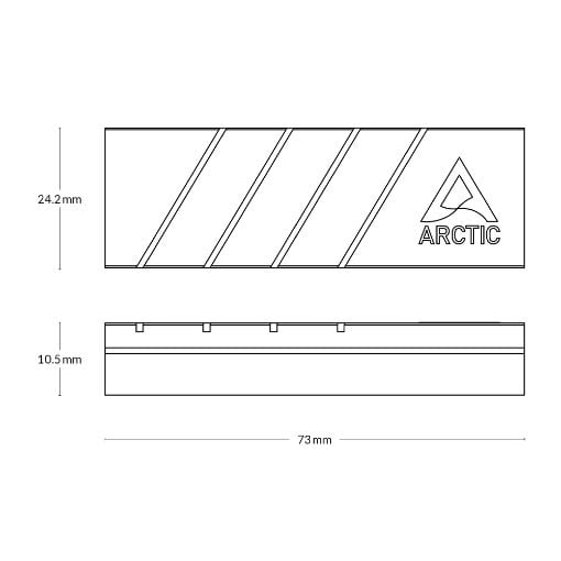 Εικόνα της SSD Cooler Arctic M2 Pro for M.2 Drives Silver ACOTH00002A