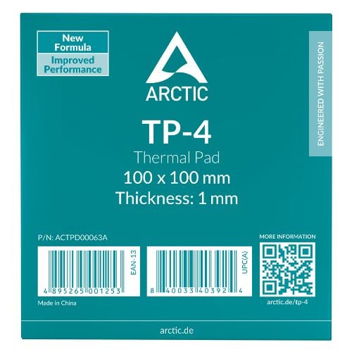 Εικόνα της Arctic TP-4 Premium Performance Thermal Pad 100x100mm 1.0mm ACTPD00063A
