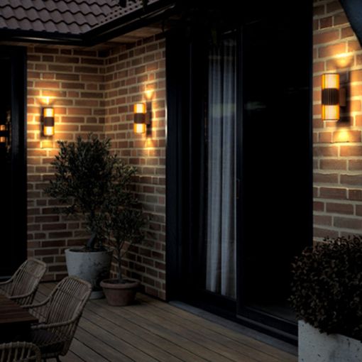 Εικόνα της Επιτοίχιο Φωτιστικό Up & Down Nordlux Aludra E27 IP54 Seaside Brown Metallic 2418121261