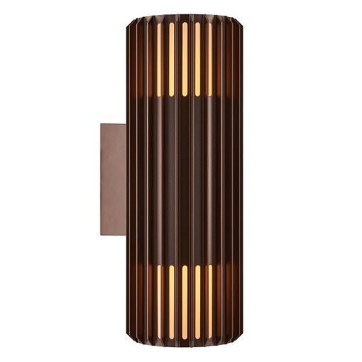 Εικόνα της Επιτοίχιο Φωτιστικό Up & Down Nordlux Aludra E27 IP54 Seaside Brown Metallic 2418121261