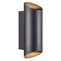 Εικόνα της Επιτοίχιο Φωτιστικό Up & Down Nordlux Nico Round 22 GU10 IP54 Black 2218231003