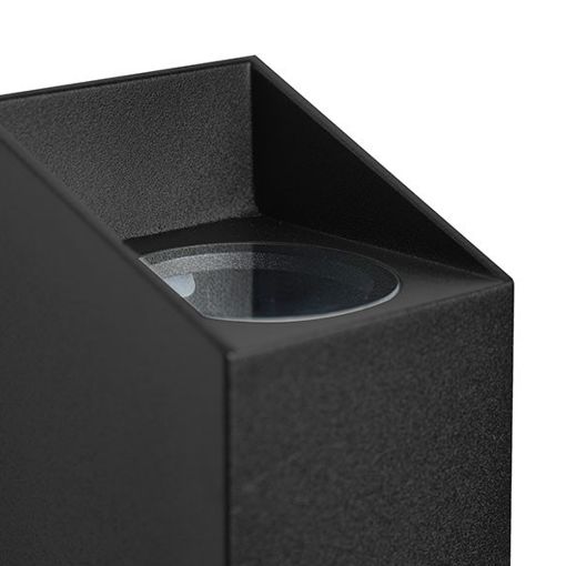 Εικόνα της Επιτοίχιο Φωτιστικό Up & Down Nordlux Nico Square 22 GU10 IP54 Black 2218221003