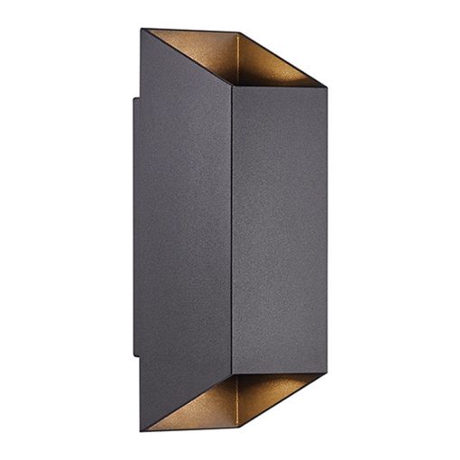 Εικόνα της Επιτοίχιο Φωτιστικό Up & Down Nordlux Nico Square 22 GU10 IP54 Black 2218221003