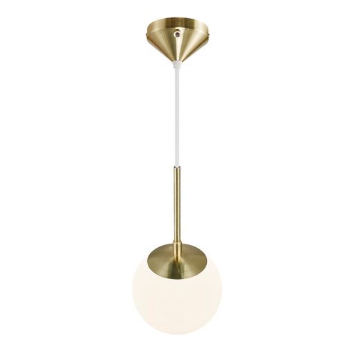 Εικόνα της Κρεμαστό Φωτιστικό Οροφής Nordlux Grant 15 cm E14 Γυάλινο IP20 Brass 2010553035