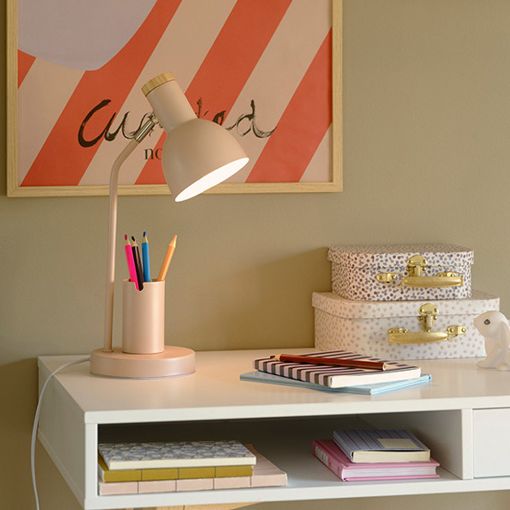Εικόνα της Φωτιστικό Γραφείου Nordlux Devone E27 Dusty Rose 2512405057