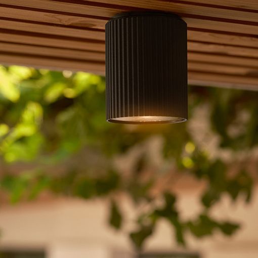 Εικόνα της Επιτοίχιο Φωτιστικό Nordlux Kyklop Ripple GU10 IP54 Black 2518316003