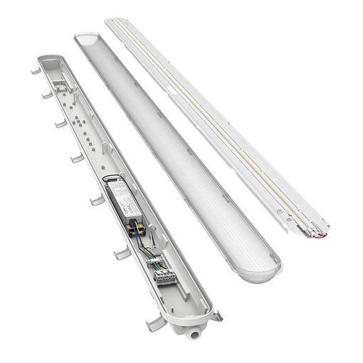 Εικόνα της Φωτιστικό Οροφής Osram LED T8 120cm 4000K 4640lm IP65 28.3W Gray