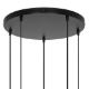 Εικόνα της Ροζέτα Οροφής Nordlux Luana 5-exits Black 2512729003
