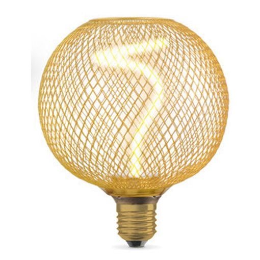 Εικόνα της Λάμπα LED Osram E27 Globe G125 Dimmable Filament Decor Spiral 1800K 170lm 3.5W Extra Warm White