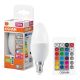 Εικόνα της Λάμπα LED Osram E14 Candle B40 με Τηλεχειριστήριο Dimmable RGB + 2700K 470lm 4.9W