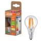 Εικόνα της Λάμπα LED Osram E14 P45 Filament Ultra Efficient 2700K 255lm 1.2W Warm White