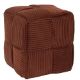Εικόνα της Σκαμπό Πουφ Home Deco Factory Scott 36x36x38cm Terracotta HD0539