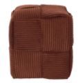 Εικόνα της Σκαμπό Πουφ Home Deco Factory Scott 36x36x38cm Terracotta HD0539