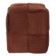 Εικόνα της Σκαμπό Πουφ Home Deco Factory Scott 36x36x38cm Terracotta HD0539